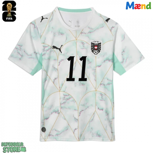 Østrig Michael Gregoritsch #11 Replika Udebanetrøje VM 2026 Kortærmet